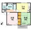 エスパシオ那賀川 B棟の間取り画像