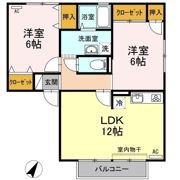 ハイカムール田中 B棟の間取り画像