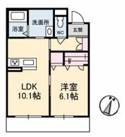 アトリエール上分の間取り画像