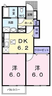 リバービレッジAの間取り画像