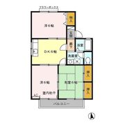 セジュールスギモト Bの間取り画像