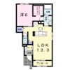 プラシード Bの間取り画像
