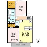 クレールの間取り画像