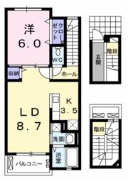 アンセスター松降 Aの間取り画像