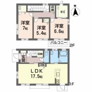 クローバーコート北斎院 D棟の間取り画像