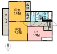 シャーメゾンMb．庄内の間取り画像