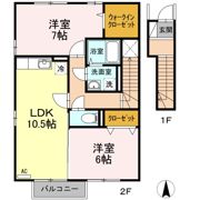 コーポラス上原の間取り画像