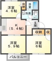 グランビア庄内 C棟の間取り画像