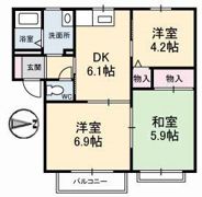 シャトレ庄内 A棟の間取り画像