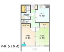ハイツWEALⅡの間取り画像