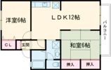 パレーシャル栗生Ⅰの間取り画像