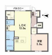 シャーメゾン来住の間取り画像