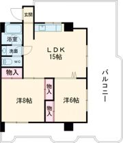 ヴィラアンソレイエ今治八町西の間取り画像