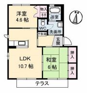 シャーメゾン江口 A棟の間取り画像