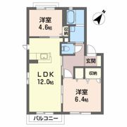 シャーメゾン南川 A棟の間取り画像