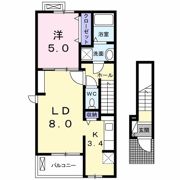 ドリーム北高下 Aの間取り画像