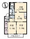 ディアス千原の間取り画像