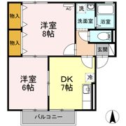 セジュール･ウメキⅡの間取り画像