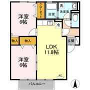 ボナール安岡の間取り画像