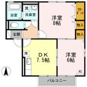 プランドール 安岡 A棟の間取り画像
