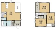 政枝町2丁目貸家の間取り画像