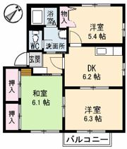 ヴィオラ片山 D棟の間取り画像