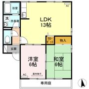 セジュール久万ノ台 A棟の間取り画像