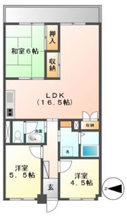 アサヒパレス庄内の間取り画像