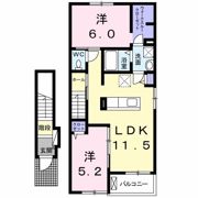 ドリーム本町 Aの間取り画像