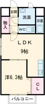 クラルテHASHIDAの間取り画像