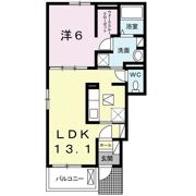 Heart未来 政枝 Bの間取り画像