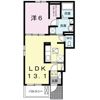 Heart未来 政枝 Bの間取り画像