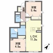 フェリシード周布の間取り画像