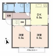 シャーメゾン東垣生 A棟の間取り画像