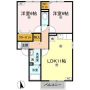 ビバーチェ･やまは奈 B棟の間取り画像