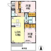 空と風 B棟の間取り画像