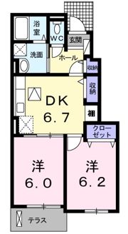 サンリバーヒルズの間取り画像