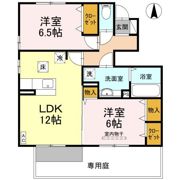 フルール ドゥ ウェスト A棟の間取り画像
