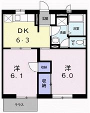 メゾン大司の間取り画像