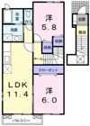アクアス Ⅰの間取り画像