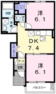 サニー・クリアネス Bの間取り画像