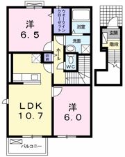 グラース ヴィラ Ⅰの間取り画像