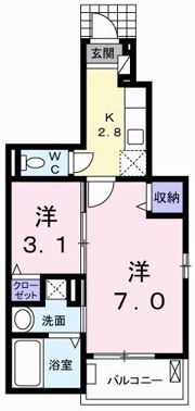 カーサ桜井町の間取り画像