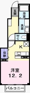 シングルカレントの間取り画像