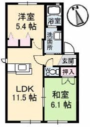 メゾントランキル B棟の間取り画像