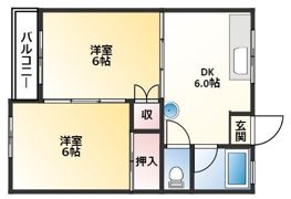 マンション岡の間取り画像