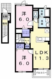 グリーン・ヒルズ Dの間取り画像