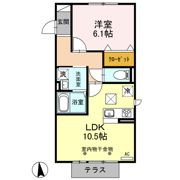 サンモール Fの間取り画像