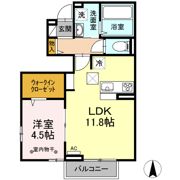 Haru Haru Ⅰの間取り画像