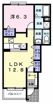 プリムローズ Bの間取り画像